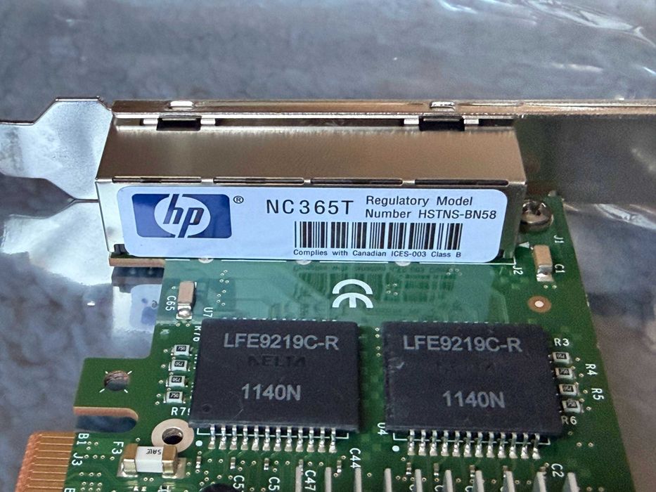 HP NC365T – 4 порта 1GbE RJ45 сървърна мрежова карта PCIe x4 – 59720-001