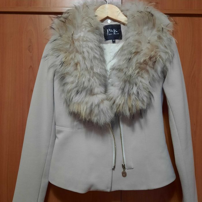 50лв! Дамско сако с яка от лисица