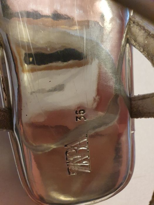 Sandale 36 Zara argintii