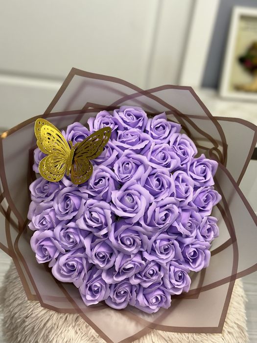 Buchet trandafiri sapun- transport gratuit