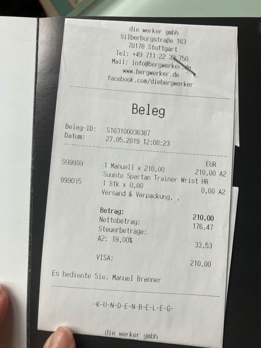 Часовник Suunto 9 Multisport с 4 каишки