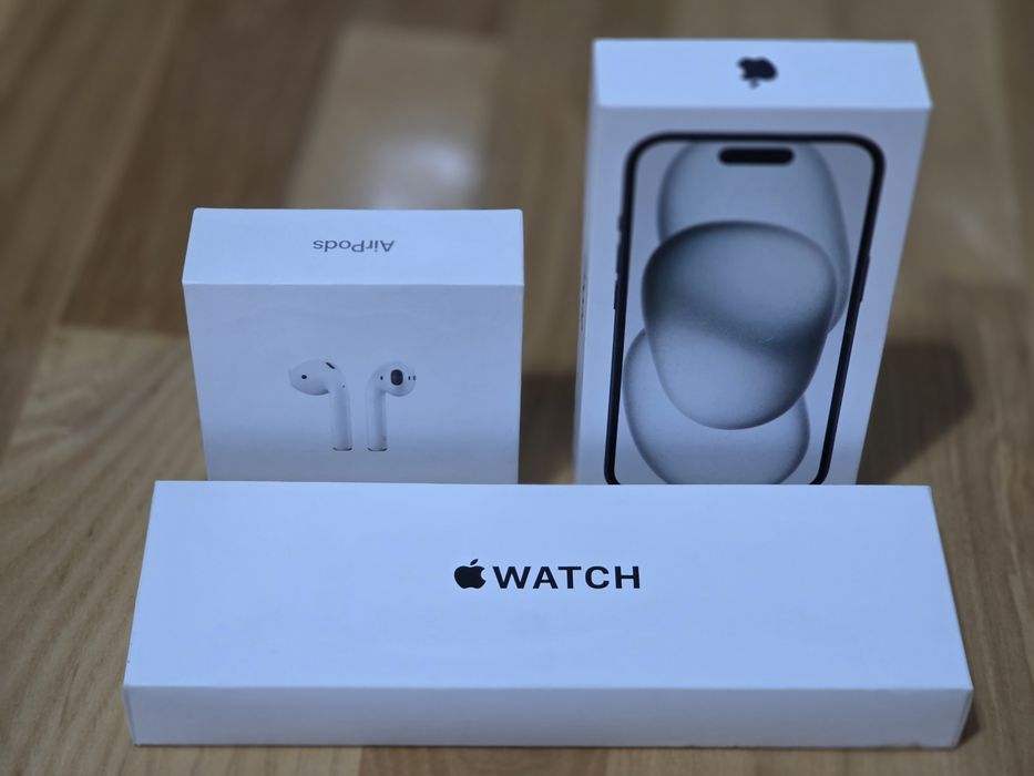 iPhone 15 -128gb; watch se 2023(gen2), airpods 2 -GARANTIE