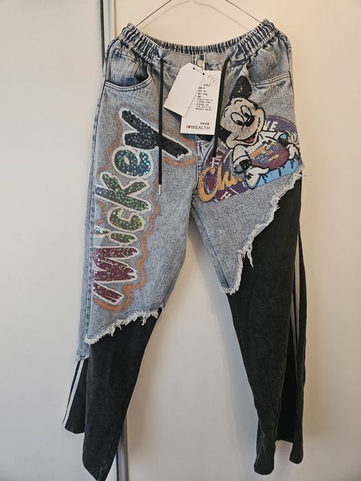 Дънки Disney в комбинация с варен памук