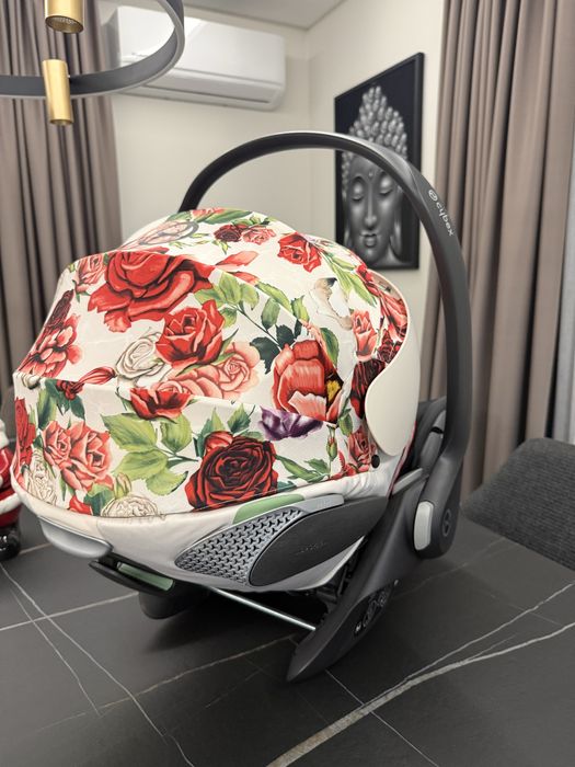 Стол за кола Cybex Cloud T i-Size Spring Blossom Light, 45 – 87 см