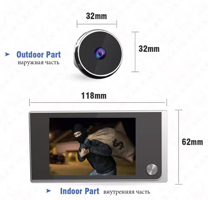Vizor electronic, cu Monitor LCD 3.5-inch