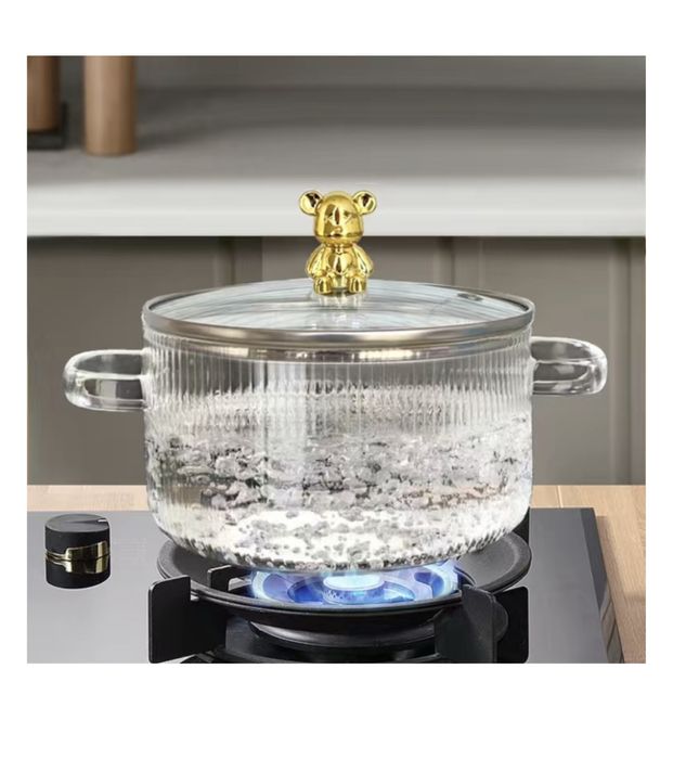 Стеклянная кострюля