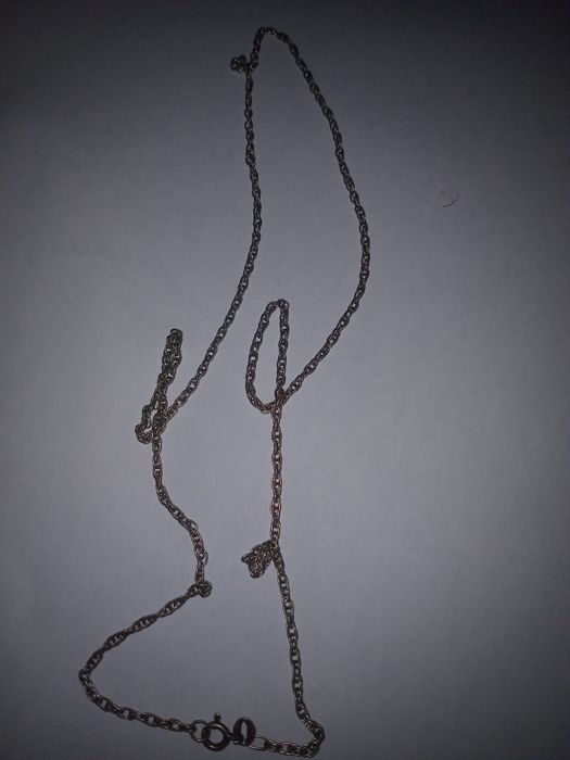 Серебряная цепочка с крестиком