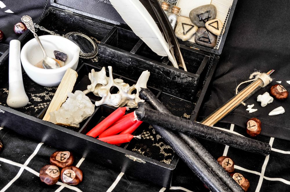 Witchcraft Box set de initiere in magie vraji wicca occult farmece