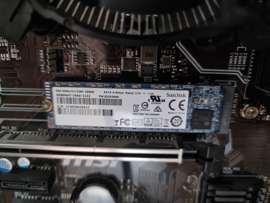 PC unitate calculator i5 7400 3.0ghz, 8gb ddr4, ssd nvme 250gb, wifi 6 pci-e card