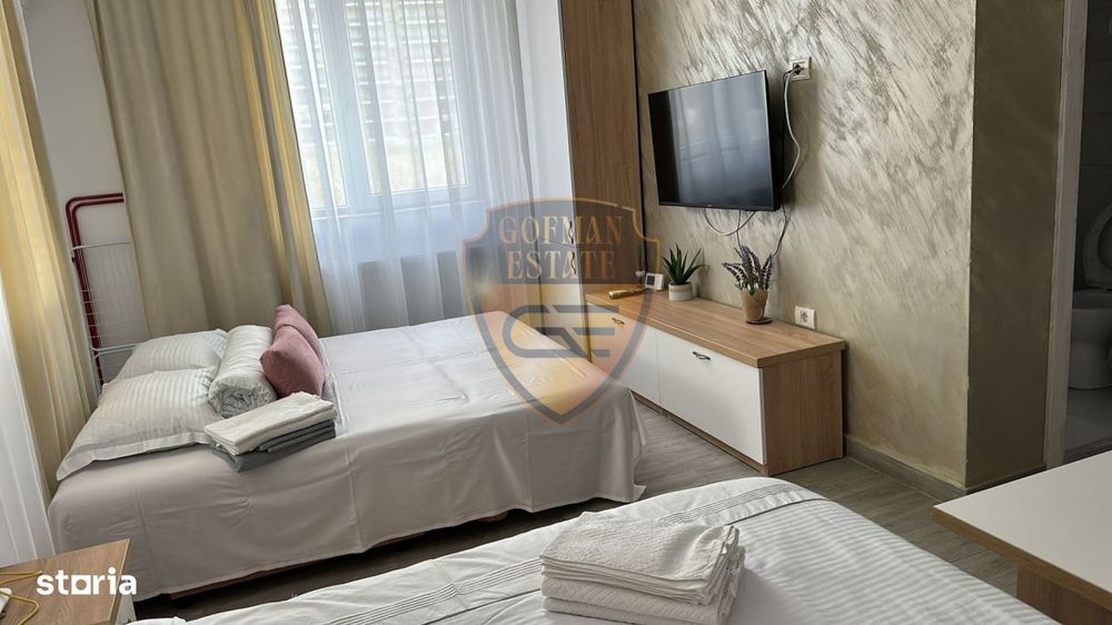 Studio Mamaia Nord Lidl, Mobilat, utilat, centrala gaz, aer conditiona