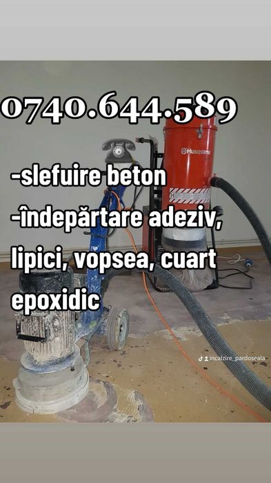 Canelare Șapă Încălzire in Pardoseală/ Teava sparta/ Slefuire beton