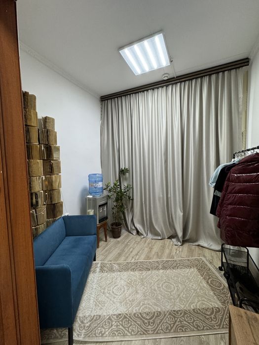 Портьера блэкаут серо-бежевая