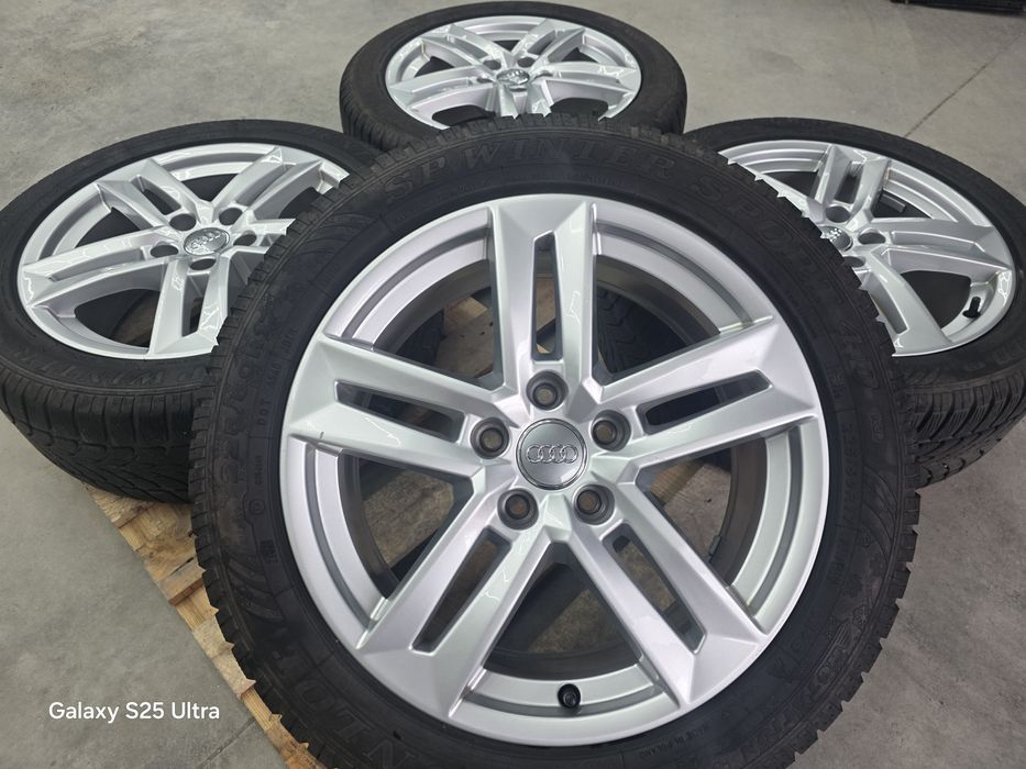 Лети джанти 17ки 5х112 Audi + зимни гуми 225/50/17 Dunlop