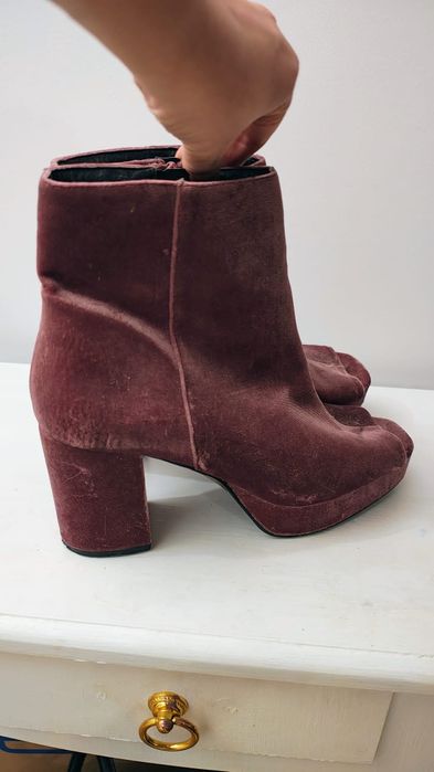 Botine   dama catifea