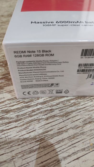 Продам новый redmi note 15