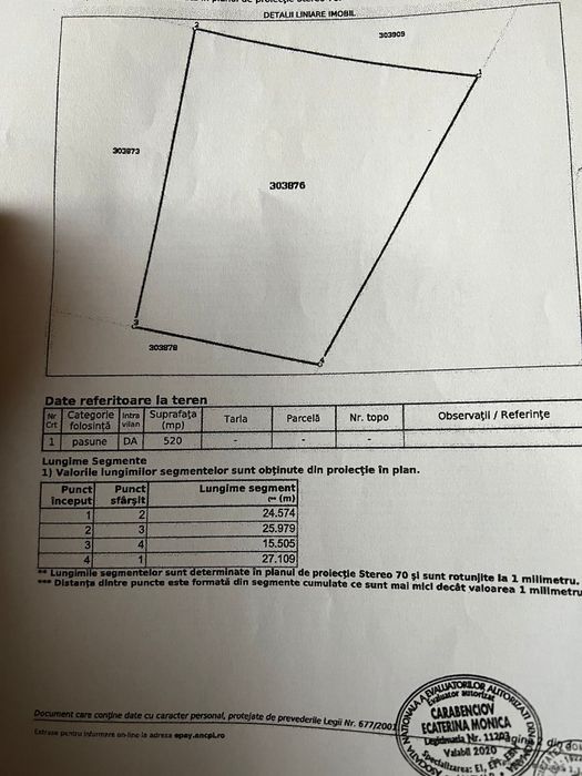 Proprietar vand teren 520 mp in Vladimirescu/ Casa Prima , intravilan