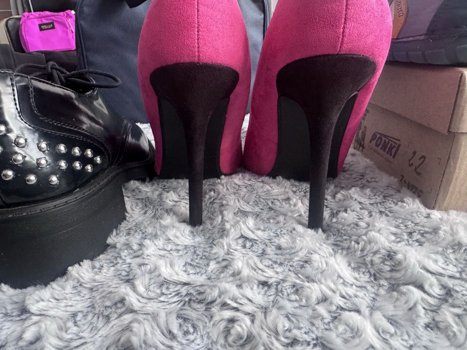 Розови обувки на ток Atmosphere и Zara