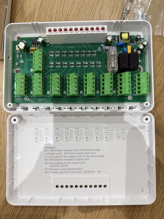Клемна шина BEOK за подово отопление