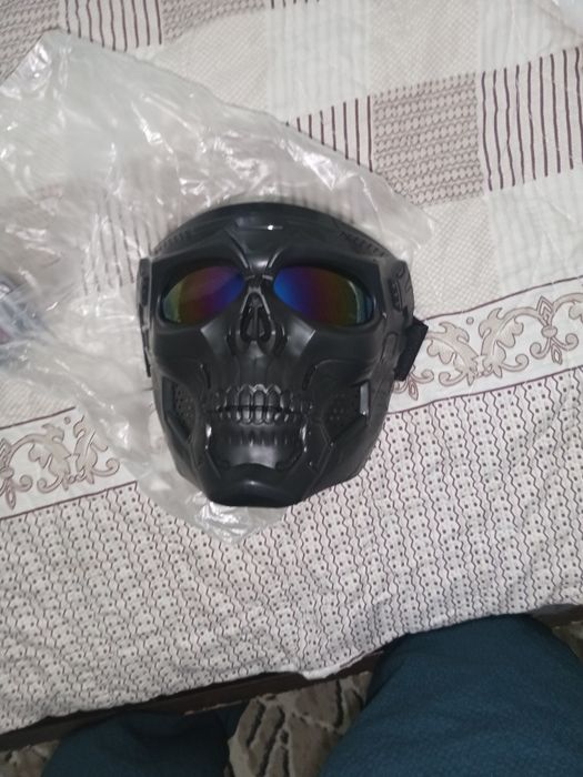 Маска для мотоцикла скутера череп