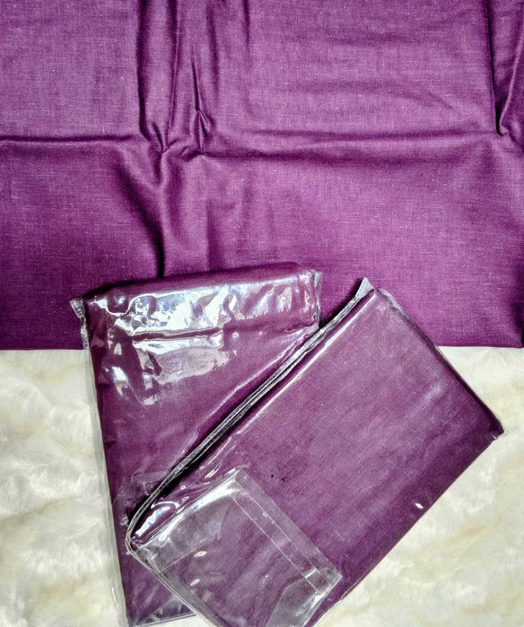 3 Seturi x2 Fete Pernă Mov, Bumbac 100% Calitate Premium, 50x75 cm, Noi/Sigilate