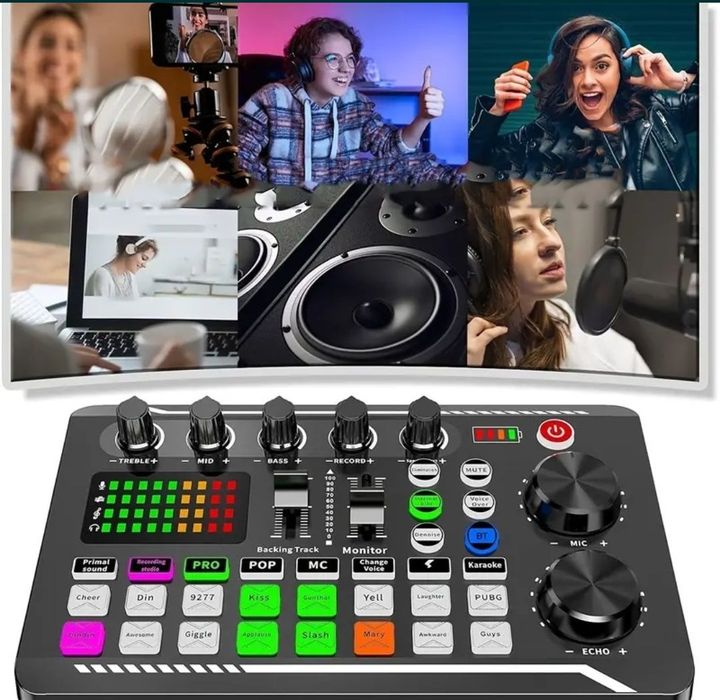 Mixer Audio Cu efecte de sunet Consola DJ Muzica Podcast Radio
