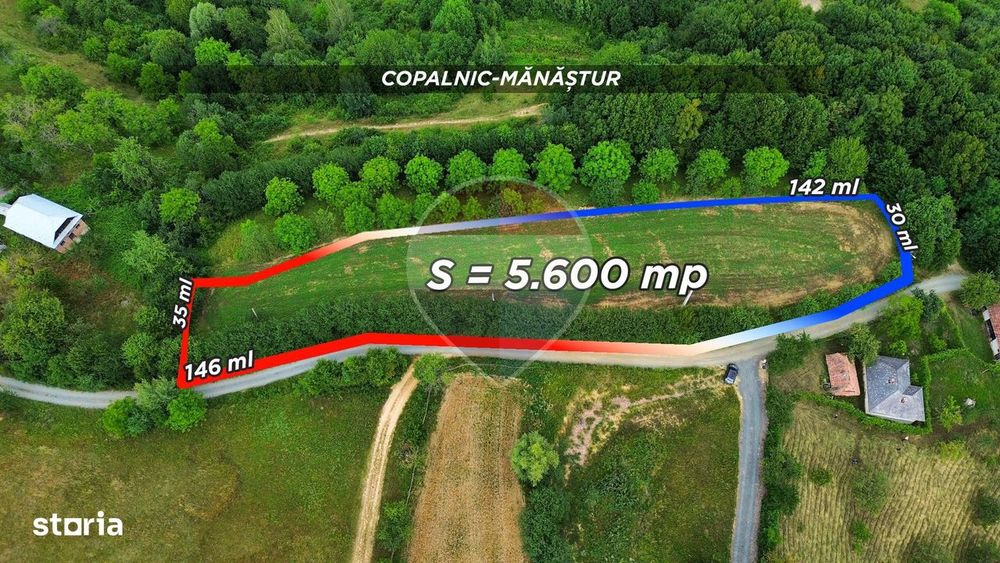 Teren 5600Mp | Copalnic-Manastur Toate Utilitatile Pe Proprietate