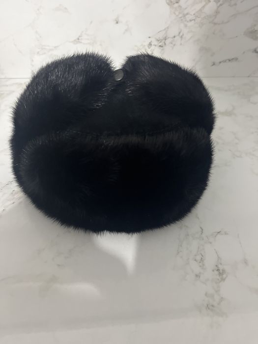 Комбинированый ушанка 56размер