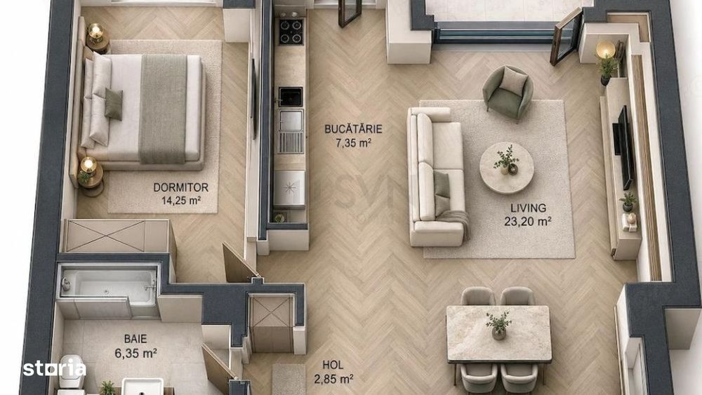 Apartament l 2 camere l Pipera