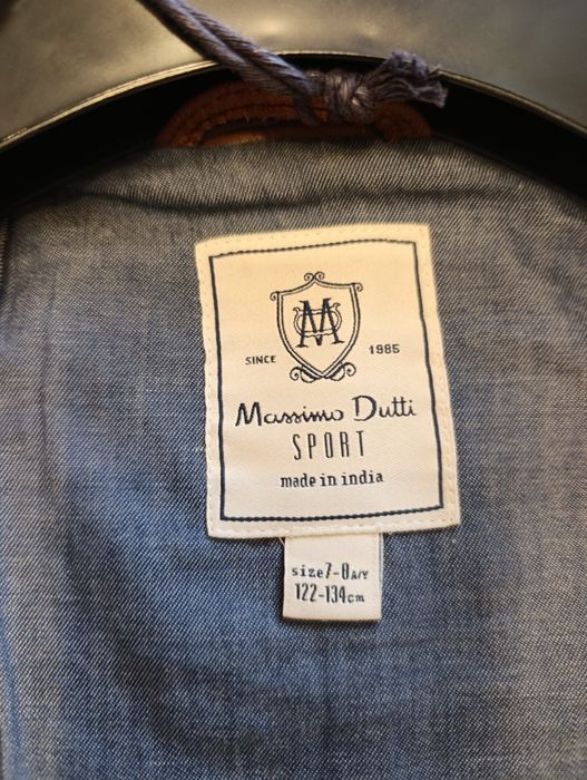 Детско кожено яке от естествена кожа Massimo dutti