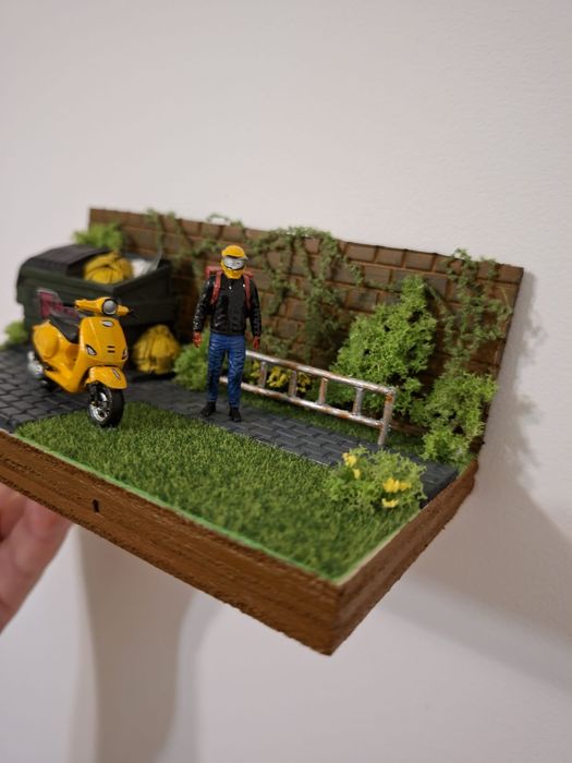 Diorama realizată manual scara 1 .43