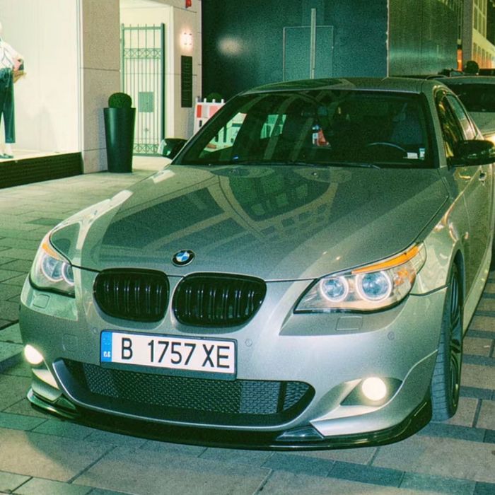 Лип Спойлер Предна броня БМВ BMW E60 E61 М-Тех M-Tech – Черен гланц НА СКЛАД!! НАЛИЧНИ!
