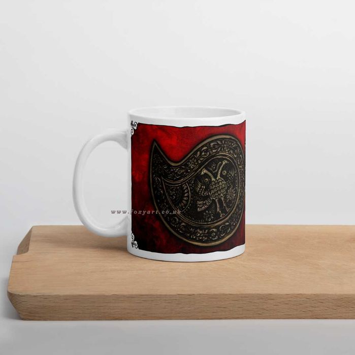 Керамична чаша с принт рисунка на Котленска пафта