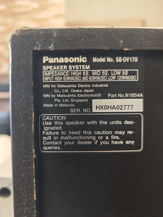 Panasonic/Technics SA-DV170