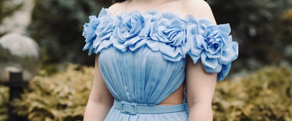 Rochie lungă albastru