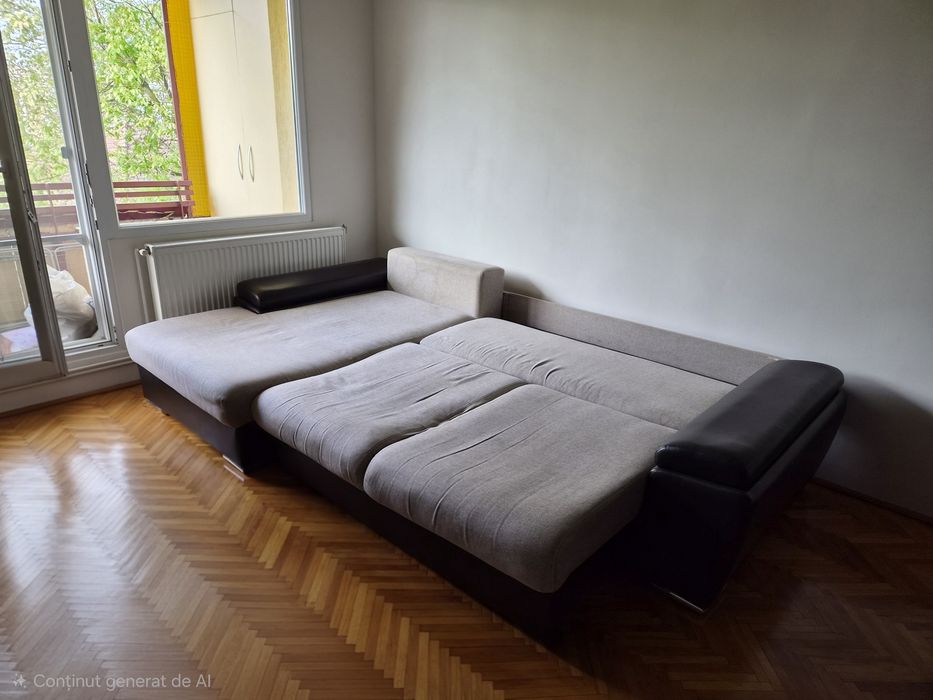 Canapea coltar extensibil cu spatiu depozitare