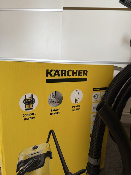 Aspirator umed-uscat Karcher WD3 1000 W, 15 litri, functie de suflare