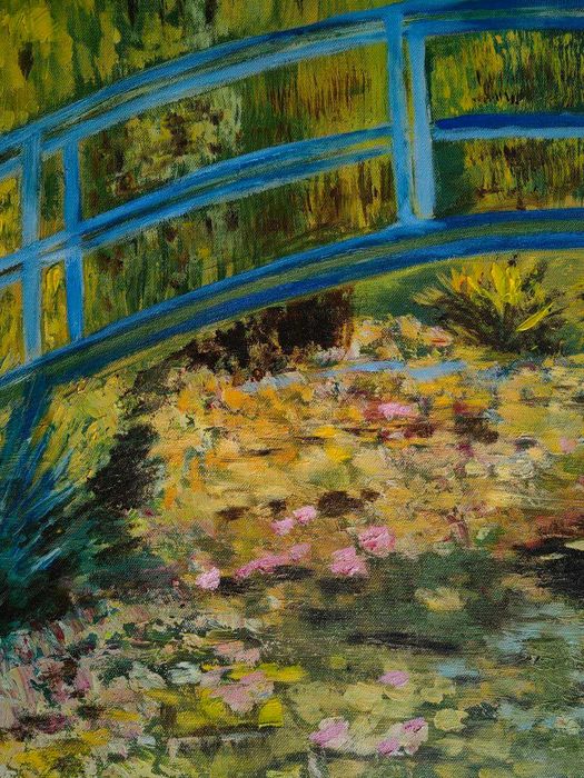 Vand tablou - inspiratie Claude Monet - Nuferi 80x80 cm