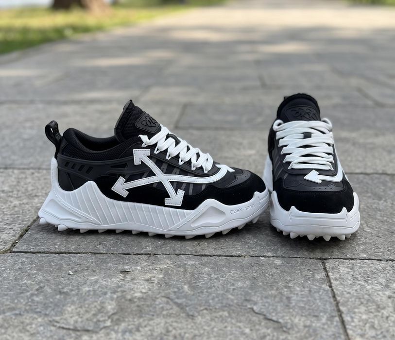 Adidasi OFF White Odsy 1000 Negru Alb - Full Box
