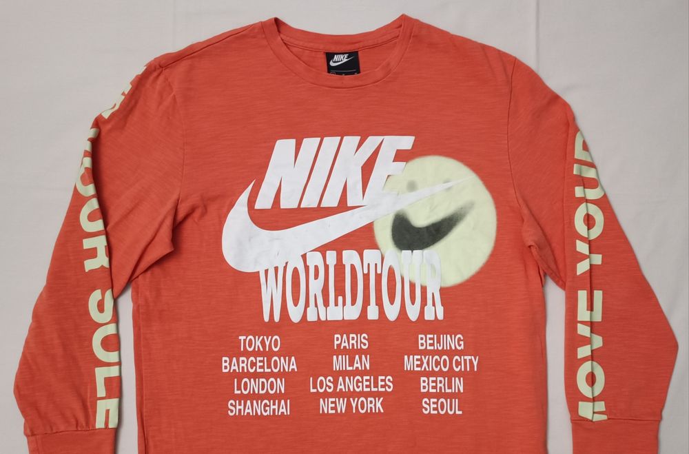 Nike World Tour Long Sleeve Top оригинална блуза M Найк спорт памук горно горнище
