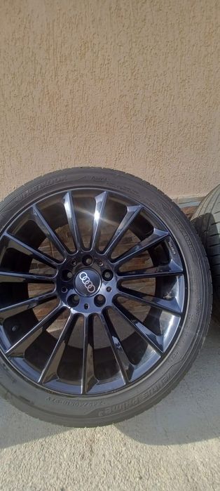 Jante + Cauciucuri/Set 4 jante Audi originale R18+ anvelope 245/40 R18