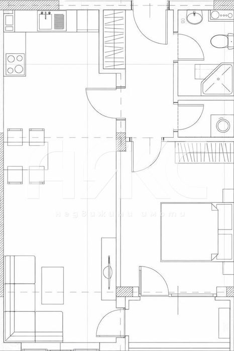 Двустаен апартамент в кв. Люлин 10 до МЕТРОСТАНЦИЯ