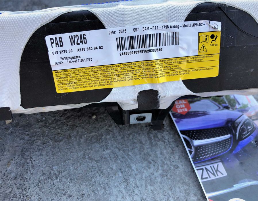 Mercedes Benz B klass kit airbag plansa de bord cortine set centuri