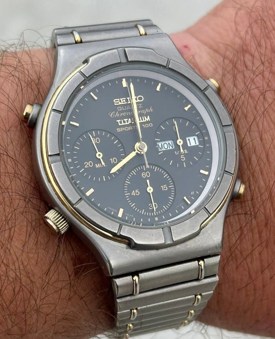 Seiko 7A38-7130 Titanium Sports 100