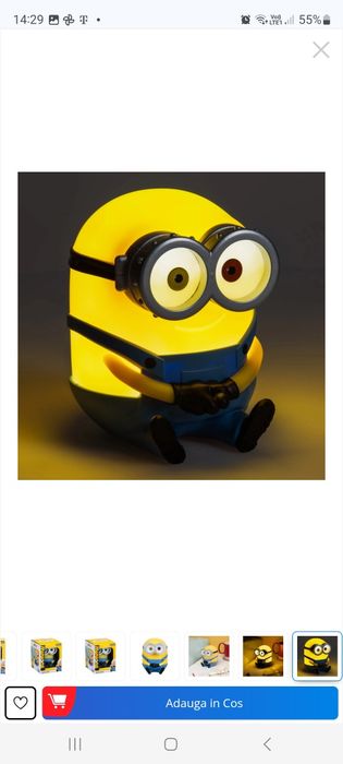 Lampa mini originală Minion Bob
