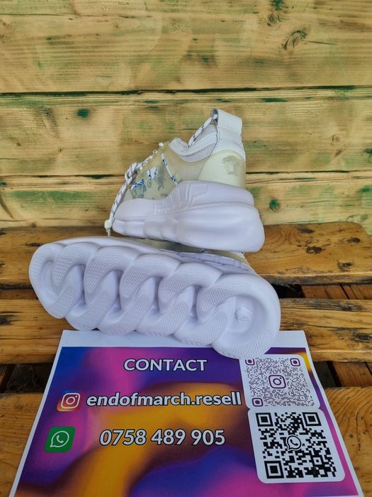 Versace Chain Reaction alb albastru (mărimi: 43,44,45)