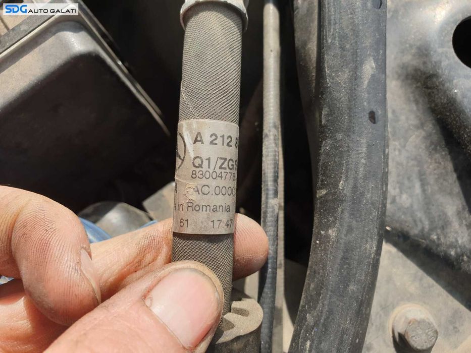 Furtun Conducta Radiator Compresor AC Aer Conditionat Clima Mercedes Clasa E Class W212 2009 - 2012 Cod A2128301416 [C3261] [Depozit Tarcu 1]