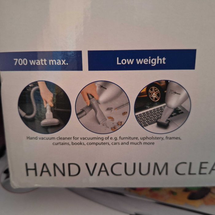 Компактна ръчна прахосмукачка внос от Германия - чисто нова