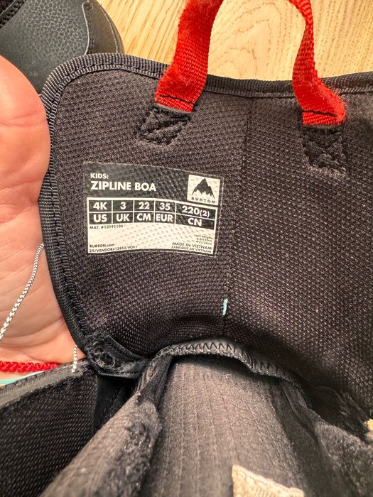 Booti Snowboard Burton Boa Copii 35 Eu