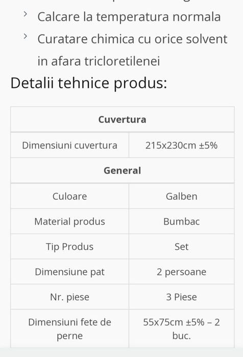 Cuvertura pat 2 persoane plus 2 fete perna identice