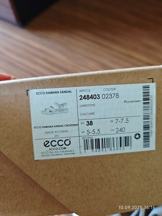 Дамски сандали Ecco 38ми номер